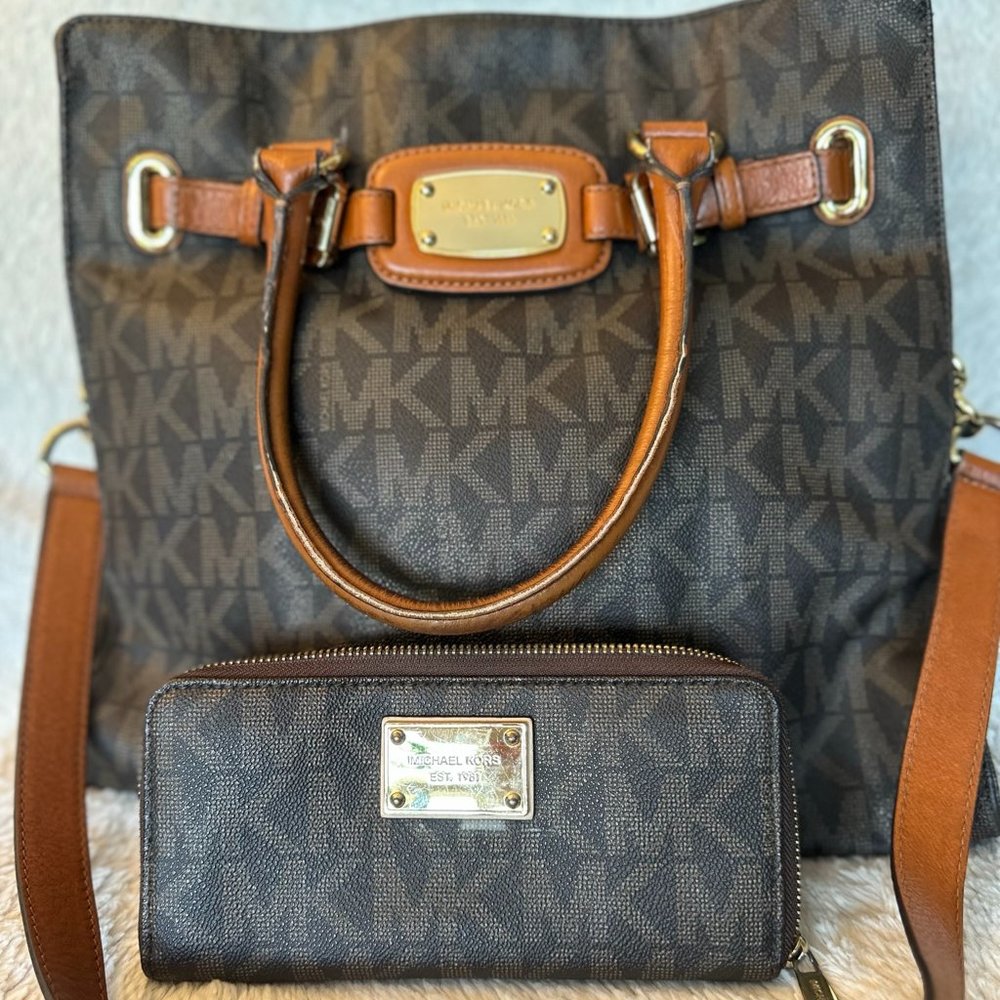Michael Kors Hamilton Large Satchel with wallet